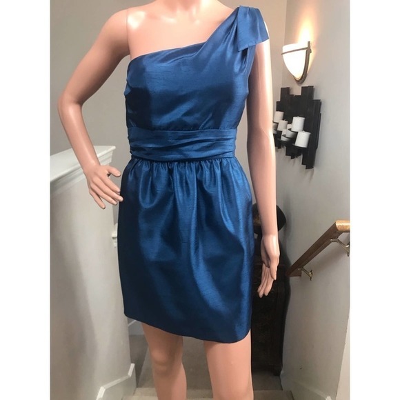 Jenny Yoo, Turquoise One Shoulder formal…    Size 12 - Picture 5 of 8